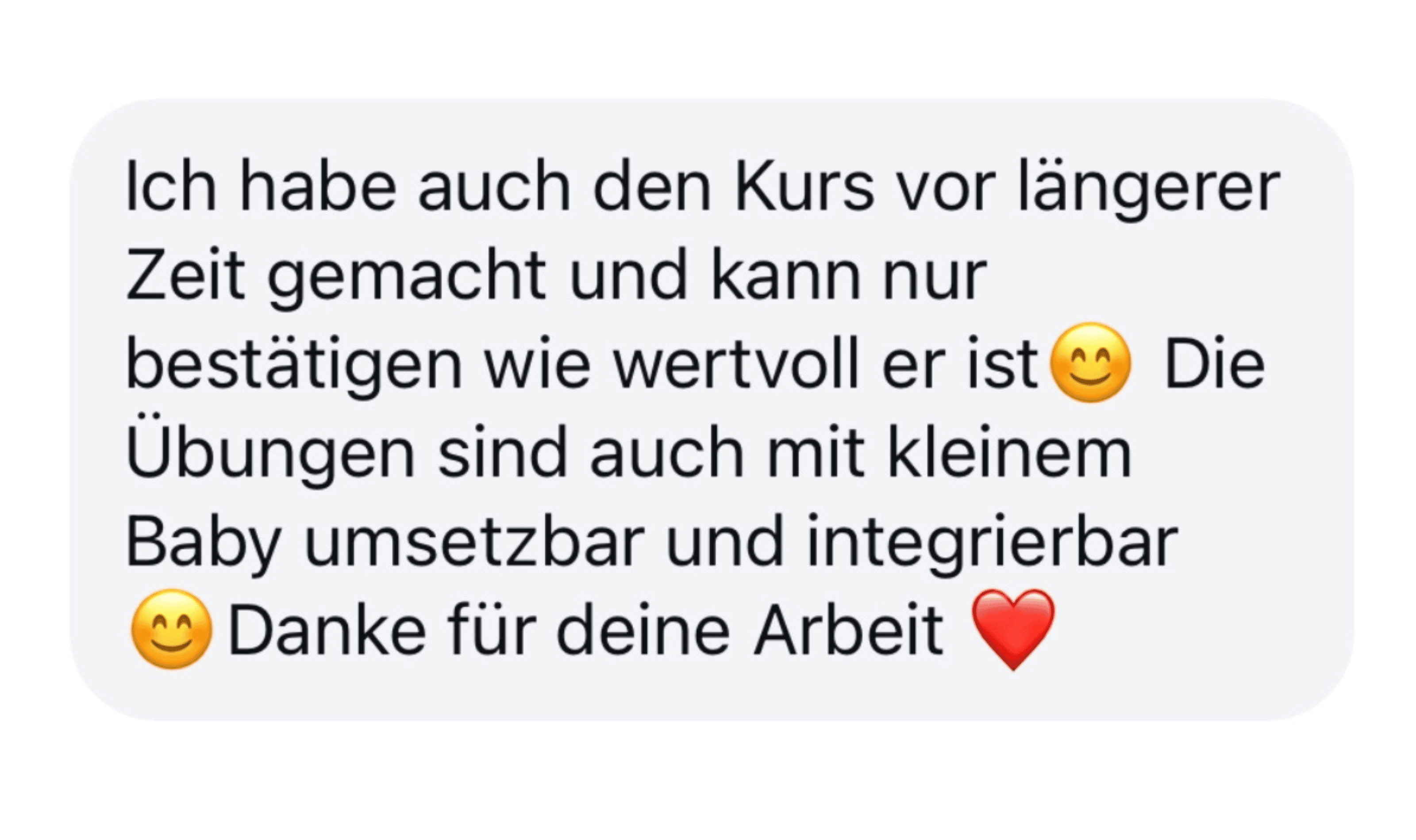 Selbst mit Baby sind die Übungen zu 100 % in den Alltag integrierbar!